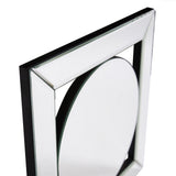 12" Round in Square Glass Framed Accent Mirror - Homeroots - Flyclothing LLC