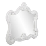 28" White Baroque Framed Accent Mirror - Homeroots - Flyclothing LLC