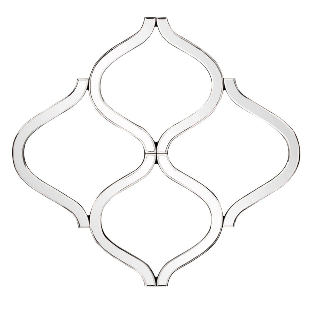 Interlocking Mirrored Curved Shapes With Beveled Edge - Homeroots - Flyclothing LLC