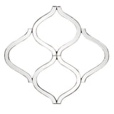 Interlocking Mirrored Curved Shapes With Beveled Edge - Homeroots - Flyclothing LLC