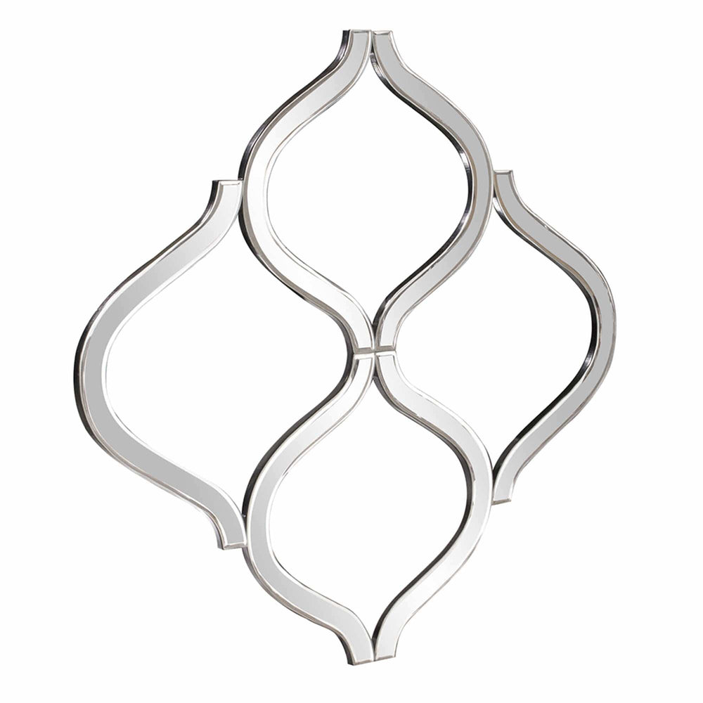 Interlocking Mirrored Curved Shapes With Beveled Edge - Homeroots - Flyclothing LLC