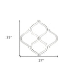 Interlocking Mirrored Curved Shapes With Beveled Edge - Homeroots - Flyclothing LLC