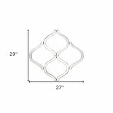 Interlocking Mirrored Curved Shapes With Beveled Edge - Homeroots - Flyclothing LLC