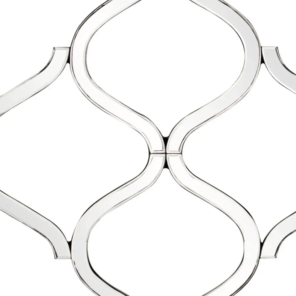 Interlocking Mirrored Curved Shapes With Beveled Edge - Homeroots - Flyclothing LLC