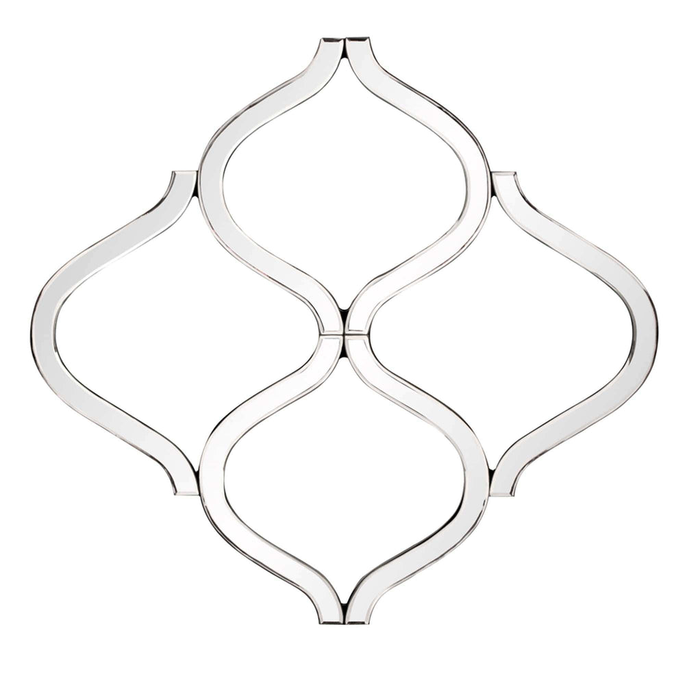 Interlocking Mirrored Curved Shapes With Beveled Edge - Homeroots - Flyclothing LLC