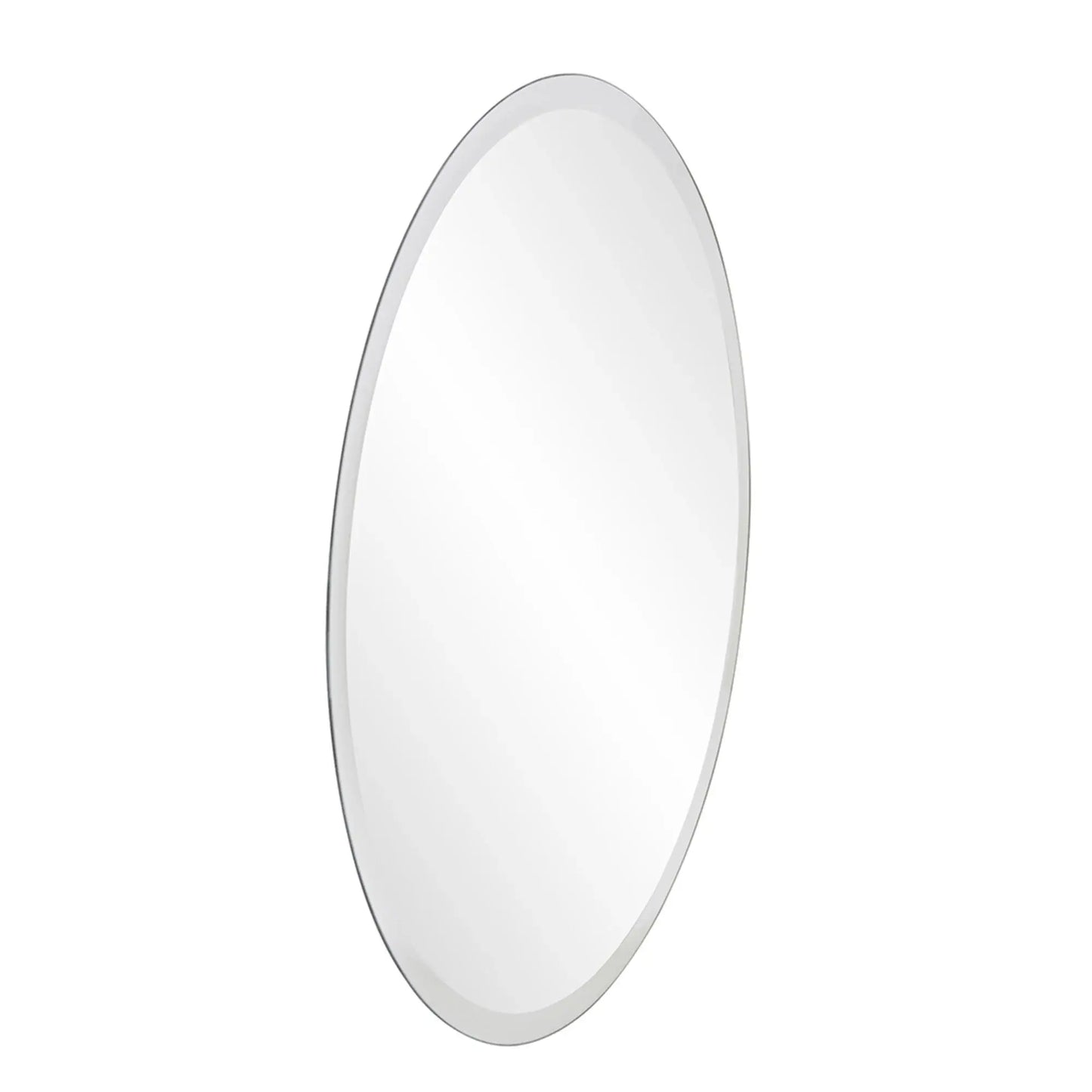 28" Gray Round Unframed Accent Mirror - Homeroots - Flyclothing LLC