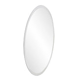 28" Gray Round Unframed Accent Mirror - Homeroots