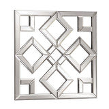 Interlocking Mirrored Squares With Lattice Design - Homeroots
