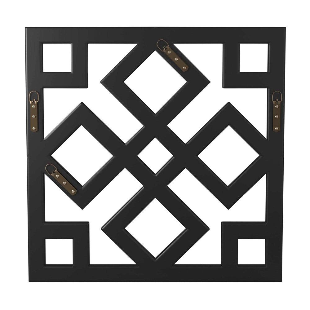 Interlocking Mirrored Squares With Lattice Design - Homeroots - Flyclothing LLC
