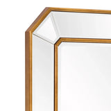Recatngle Gold Leaf Mirror With Angled Corners Frame - Homeroots - Flyclothing LLC