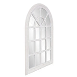 41" White Arch Framed Accent Mirror - Homeroots