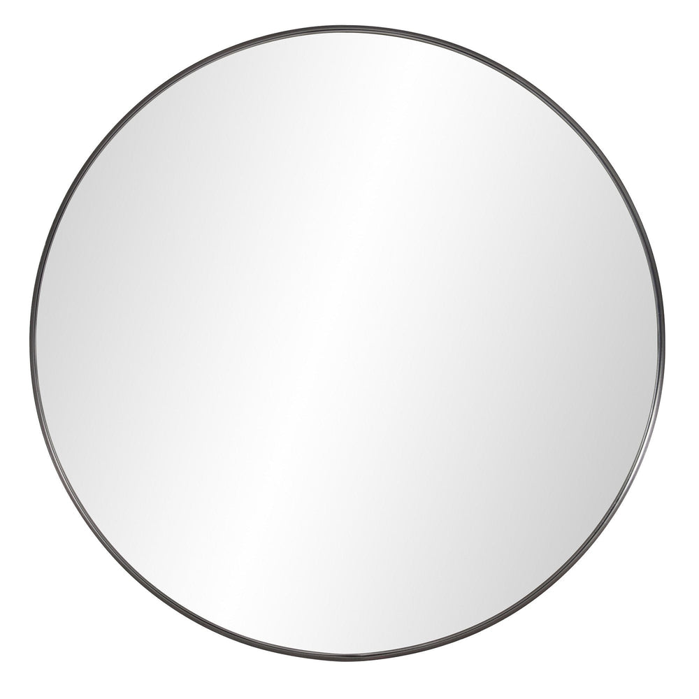 36" Black Round Framed Accent Mirror - Homeroots - Flyclothing LLC