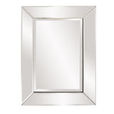 24" Clear Beveled Edge Frame Accent Mirror - Homeroots