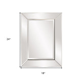 24" Clear Beveled Edge Frame Accent Mirror - Homeroots - Flyclothing LLC
