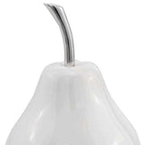 White Medium Pear Shaped Aluminum Accent Home Decor - Homeroots - Flyclothing LLC