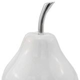 White Jumbo Pear Shaped Aluminum Accent Home Decor - Homeroots - Flyclothing LLC