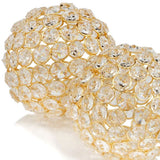 Set Of 2 4" Polished Spheres In Brilliant Shiny Luster Finished And Golden Frame - Homeroots - Flyclothing LLC