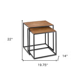 22" Black And Brown Resin End Table - Homeroots - Flyclothing LLC