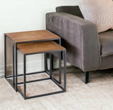 22" Black And Brown Resin End Table - Homeroots - Flyclothing LLC