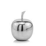 6" Silver Buffed Aluminum Decorative Apple Tabletop Sculpture - Homeroots - Flyclothing LLC