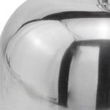 6" Silver Buffed Aluminum Decorative Apple Tabletop Sculpture - Homeroots - Flyclothing LLC