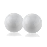 3" White Aluminum Decorative Orb Tabletop Sculpture - Homeroots - Flyclothing LLC