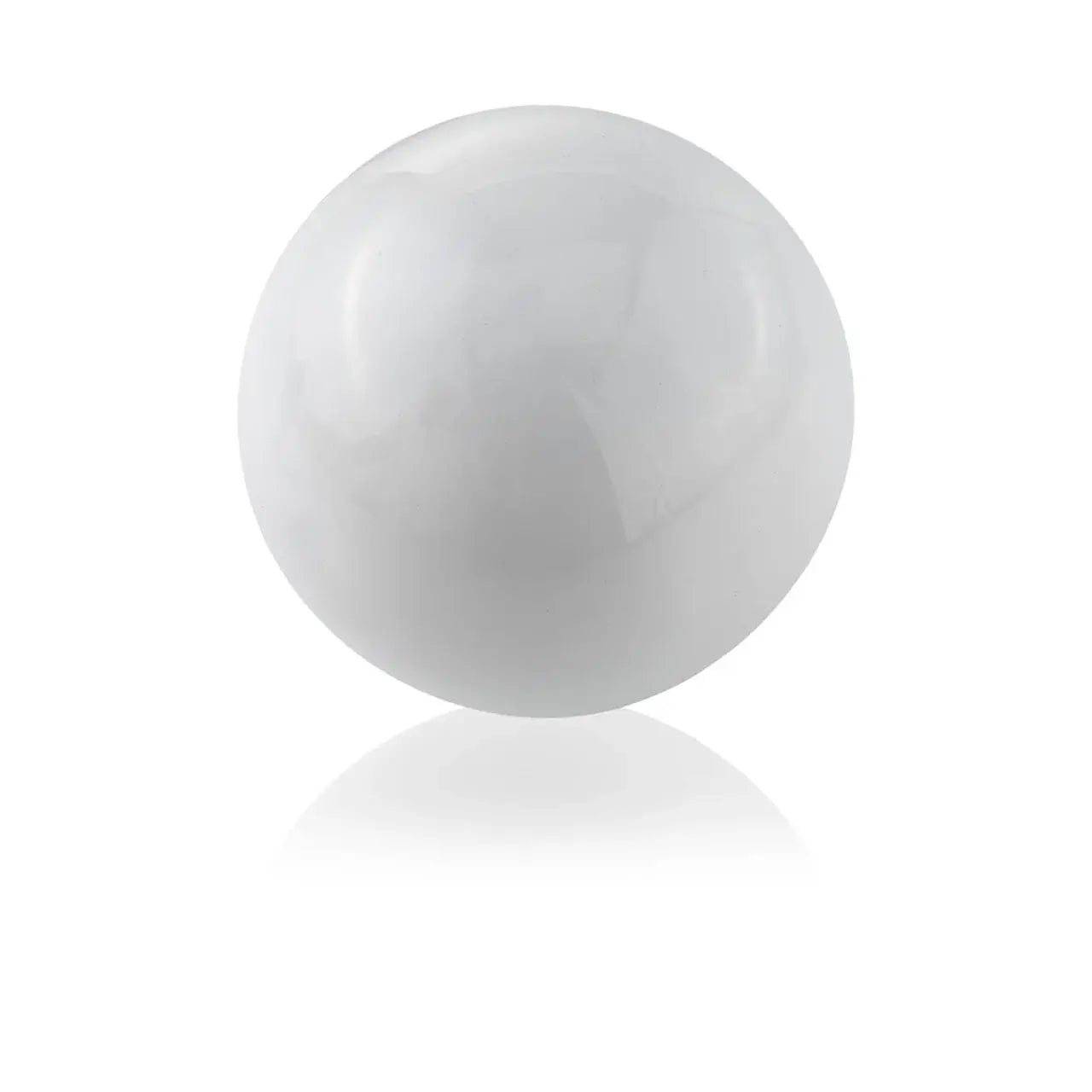 3" White Aluminum Decorative Orb Tabletop Sculpture - Homeroots - Flyclothing LLC