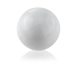 3" White Aluminum Decorative Orb Tabletop Sculpture - Homeroots - Flyclothing LLC