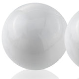 3" White Aluminum Decorative Orb Tabletop Sculpture - Homeroots - Flyclothing LLC