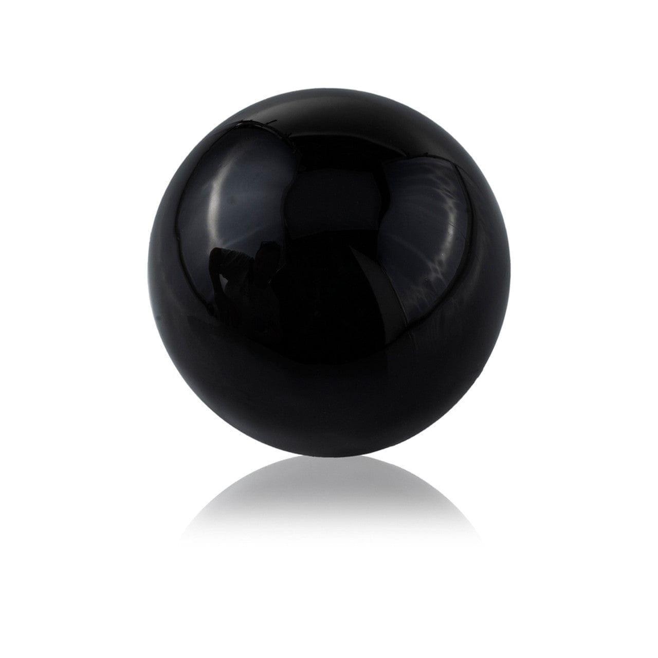 Set of Two 3" Black Aluminum Decorative Orb Tabletop Sculptures - Homeroots - Flyclothing LLC