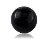 Set of Two 3" Black Aluminum Decorative Orb Tabletop Sculptures - Homeroots