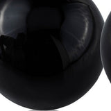 Set of Two 3" Black Aluminum Decorative Orb Tabletop Sculptures - Homeroots - Flyclothing LLC
