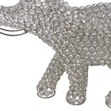 15" Silver Faux Crystal and Silver Tabletop Sculpture - Homeroots - Flyclothing LLC