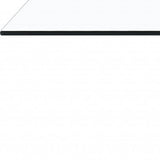 48" Clear And Gray and White Glass And Steel Coffee Table - Homeroots - Flyclothing LLC