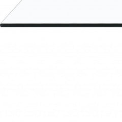 48" Clear And Gray and White Glass And Steel Coffee Table