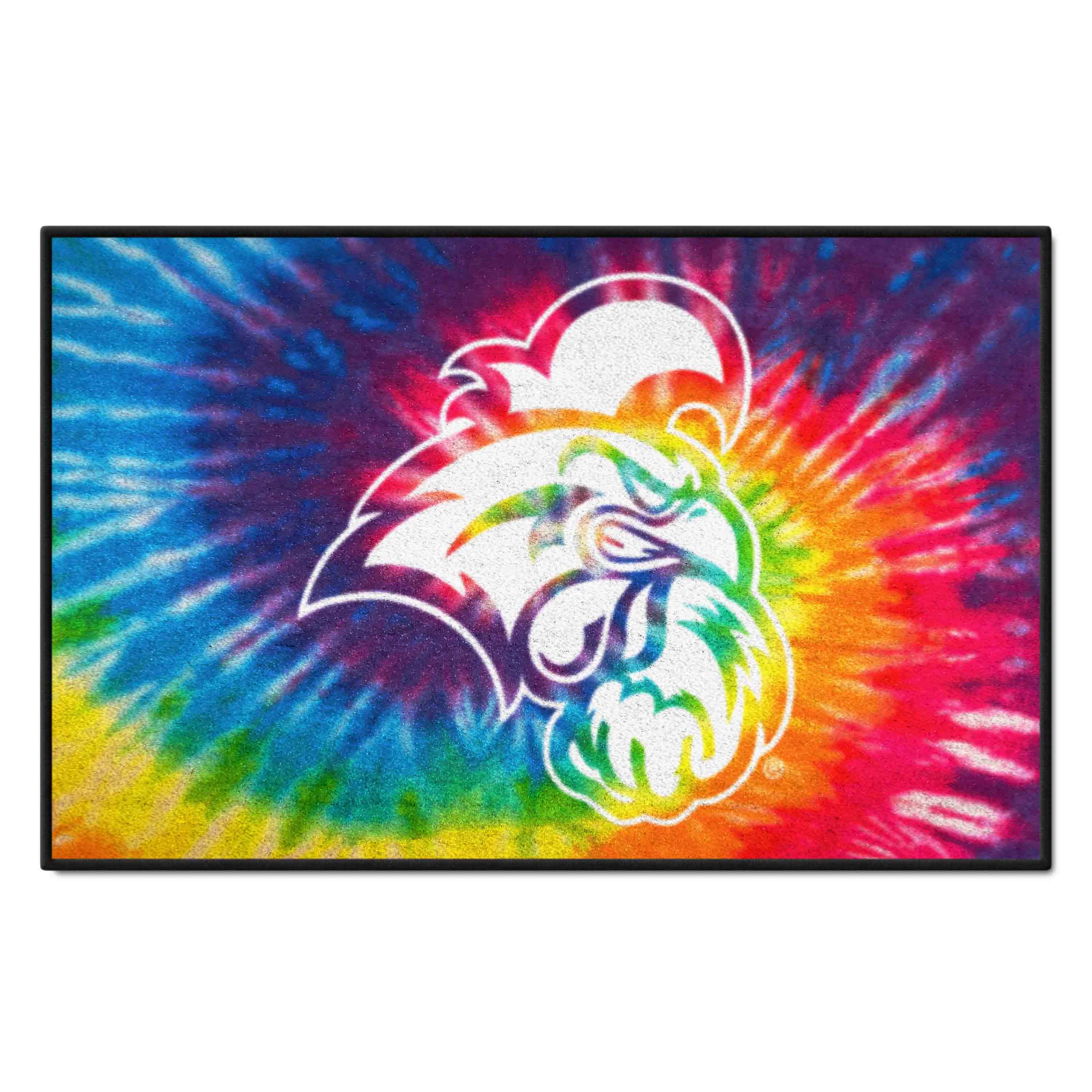 Coastal Carolina Chanticleers Tie Dye Starter Mat Accent Rug - 19in. x 30in. - Coastal Carolina