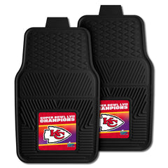 Kansas City Chiefs Super Bowl LVII 2-pc Vinyl Car Mat Set - Kansas City Chiefs