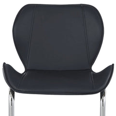 Set of Four 26 " Black And Silver Metal Low Back Bar Height Bar Chairs - Homeroots