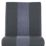 Set of Four 26 " Gray And Silver Metal Low Back Counter Height Bar Chairs - Homeroots - Flyclothing LLC