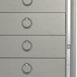 33" Silver Solid Wood Mirrored Five Drawer - Homeroots - Flyclothing LLC