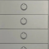 33" Silver Solid Wood Mirrored Five Drawer - Homeroots - Flyclothing LLC