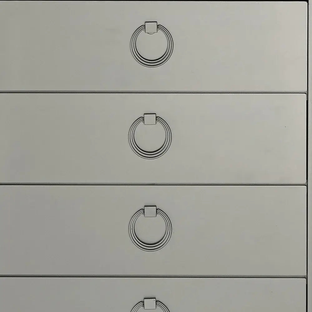 33" Silver Solid Wood Mirrored Five Drawer - Homeroots - Flyclothing LLC