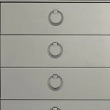 33" Silver Solid Wood Mirrored Five Drawer - Homeroots - Flyclothing LLC