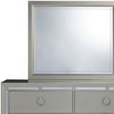 58" Silver Solid Wood Six Drawer Double Dresser - Homeroots