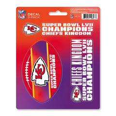 Kansas City Chiefs Super Bowl LVII Decal 3-pk - Kansas City Chiefs