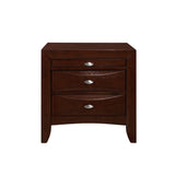 New Merlot Nightstand With 2 Chambered Drawer - Homeroots - Flyclothing LLC