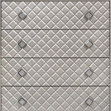 Champagne Toned Chest With Tapered Acrylic Legs And 5 Drawers - Homeroots - Flyclothing LLC