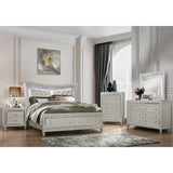 Champagne Toned Nightstand With Tapered Acrylic Legs And 2 Drawers - Homeroots - Flyclothing LLC