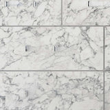 Modern White Dresser With 7 Faux Marble Detailed Front Drawer. - Homeroots