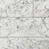 Modern White Mirror With Faux Marble Border Detail Led Lightning - Homeroots - Flyclothing LLC